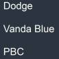 Preview: Dodge, Vanda Blue, PBC.